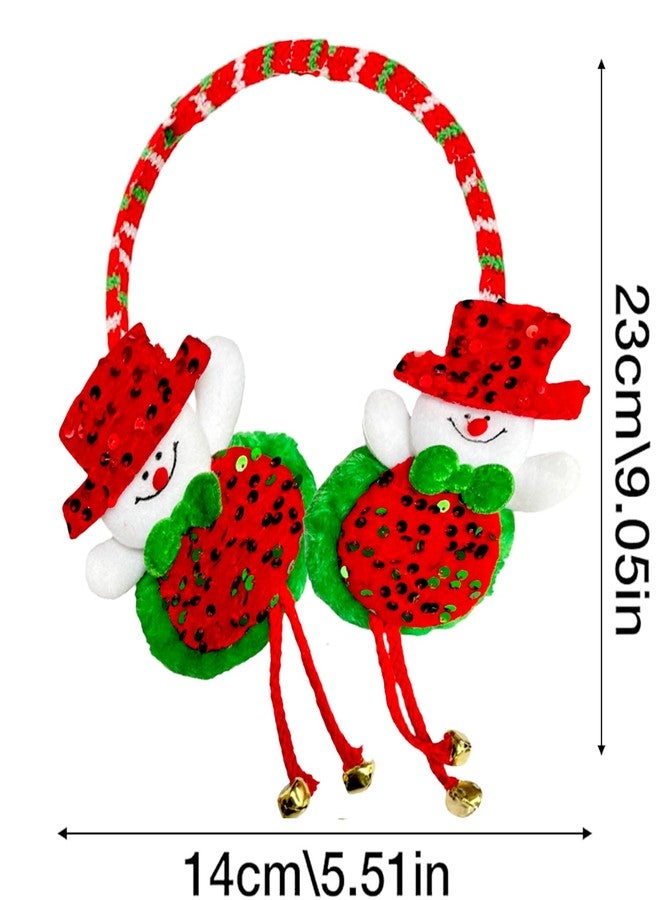 PartyToko Christmas Headband Snowman Elk Hairband Ear Warmer Ear Muff for Christmas Headwear Merry Christmas Party Decoration New Year Gift Present 1pcs - Image 3